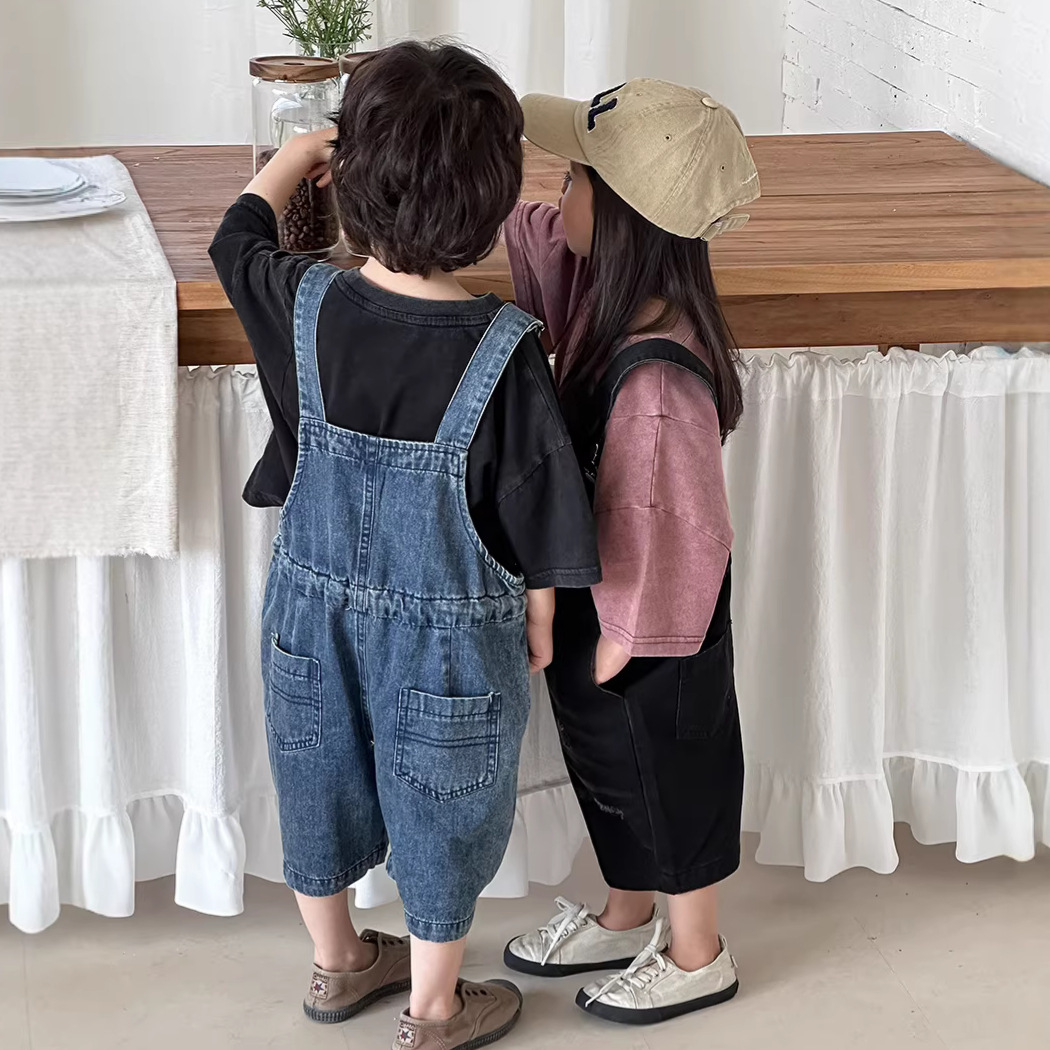 Macacão Jeans Infantil Unissex - Kids Outdoor Overalls avaliação e preço