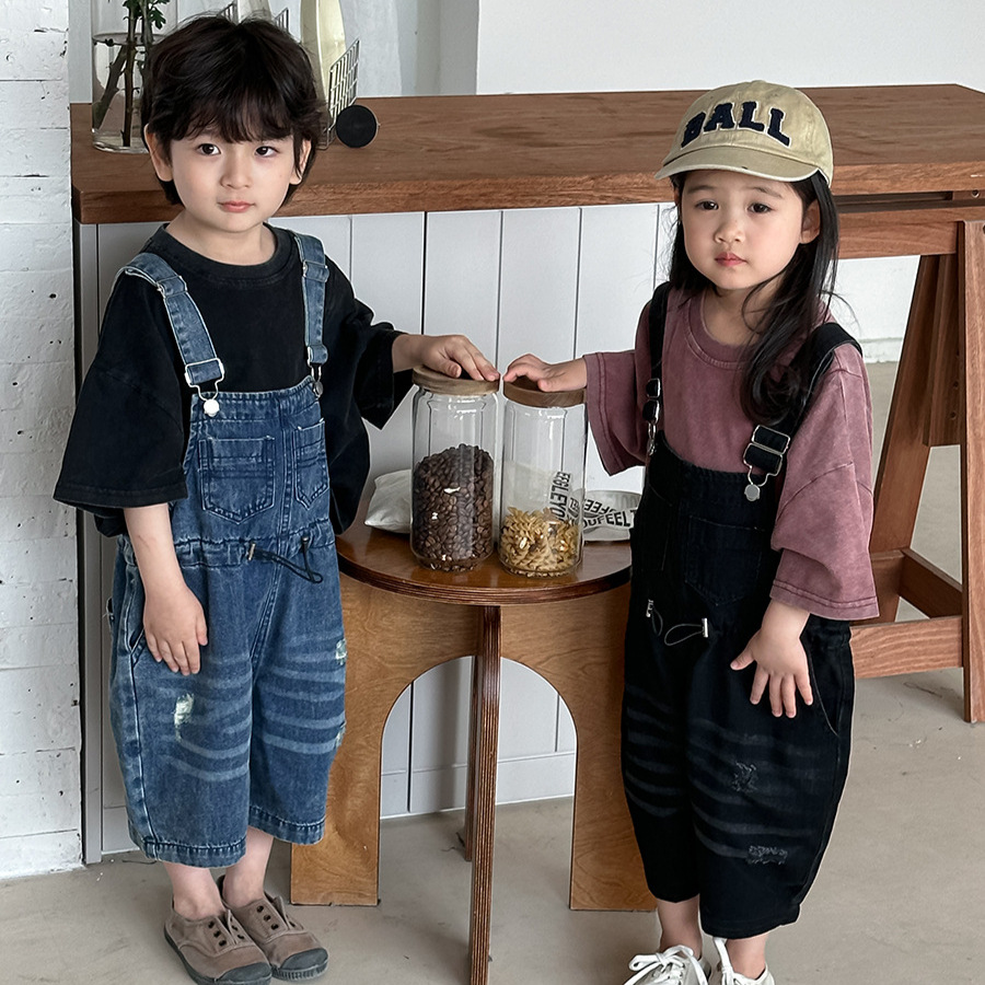Macacão Jeans Infantil Unissex - Kids Outdoor Overalls avaliação e preço