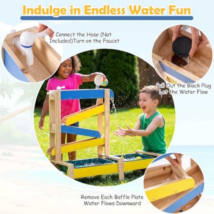 Conjunto de atividades ao ar l - Kids Outdoor Activity Table avaliação e preço
