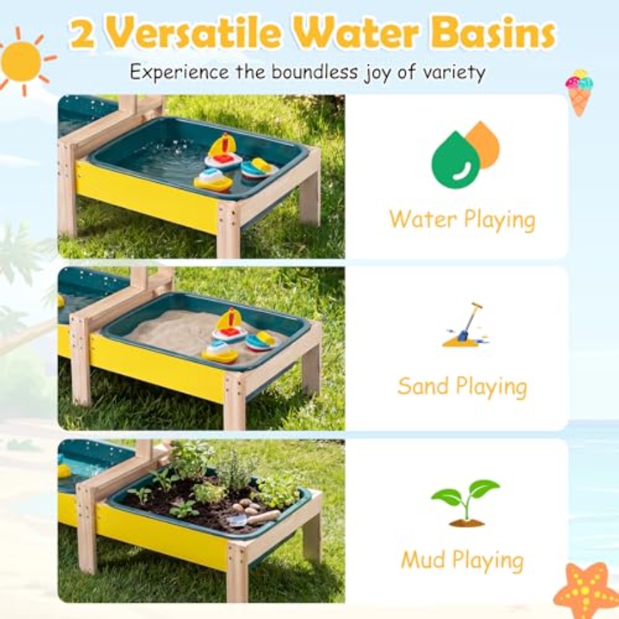 Conjunto de atividades ao ar l - Kids Outdoor Activity Table avaliação e preço