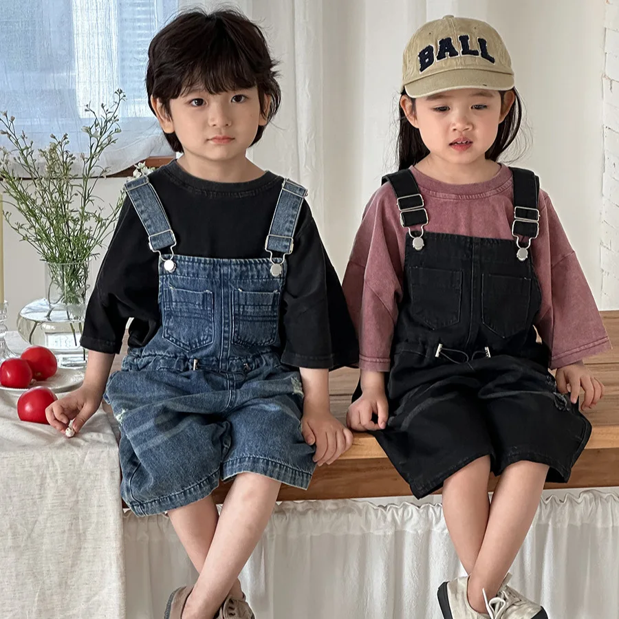 Macacão Jeans Infantil Unissex - Kids Outdoor Overalls avaliação e preço