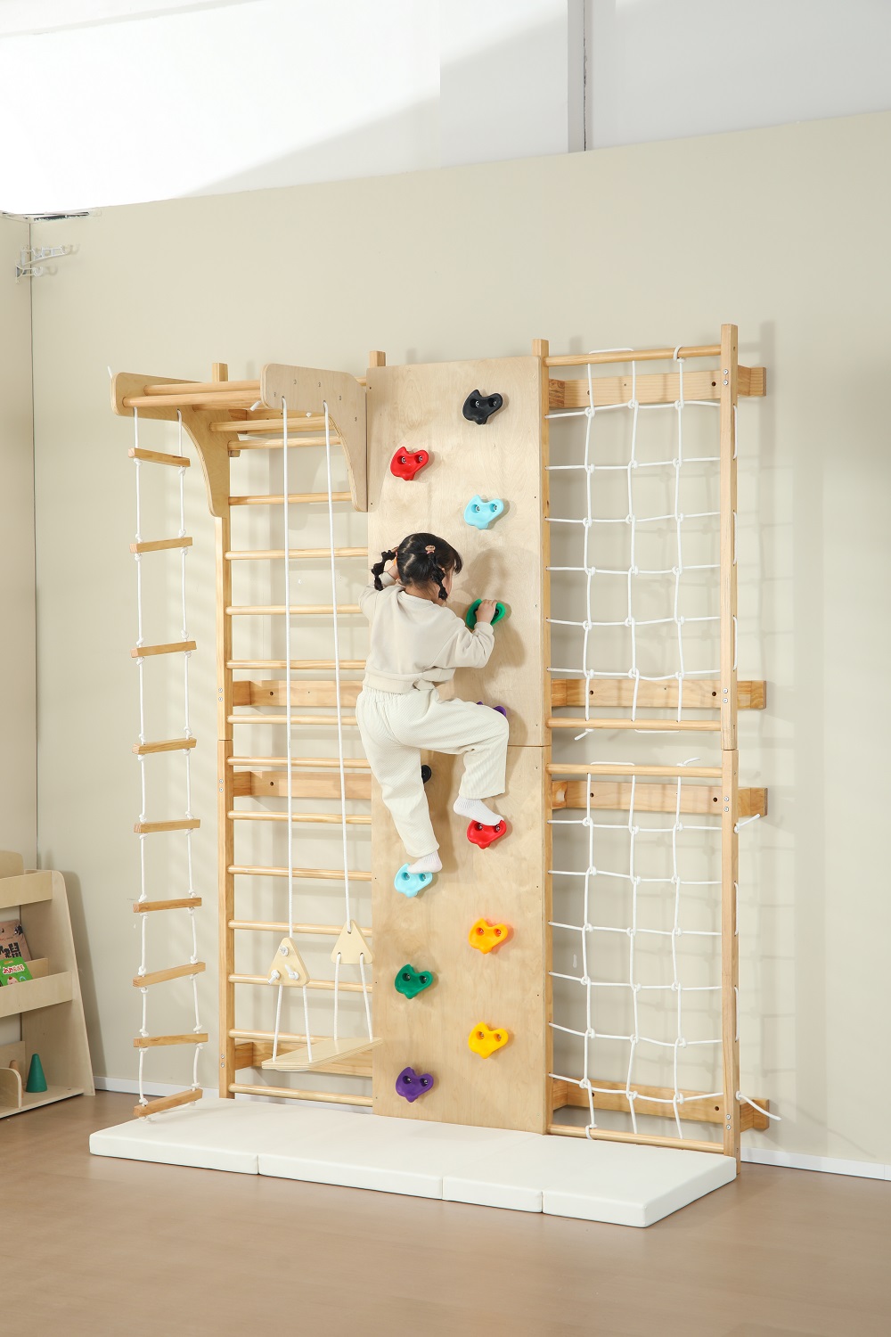 Em Estoque: Escada Sueca de Ma - Kids Outdoor Ladder avaliação e preço