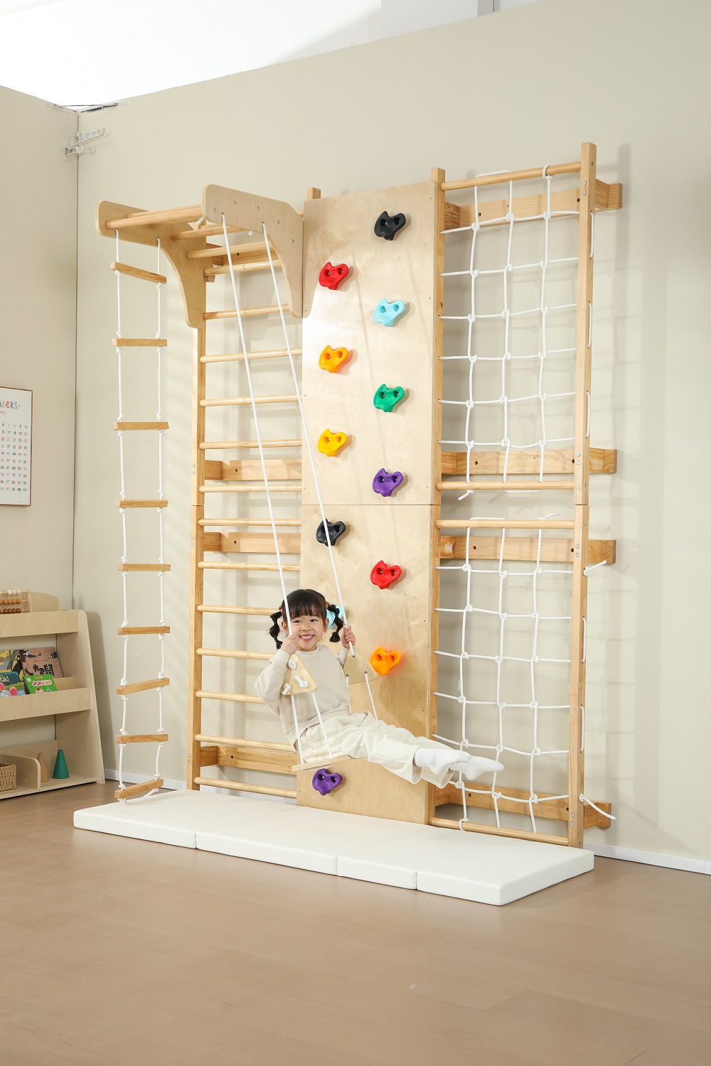 Em Estoque: Escada Sueca de Ma - Kids Outdoor Ladder avaliação e preço