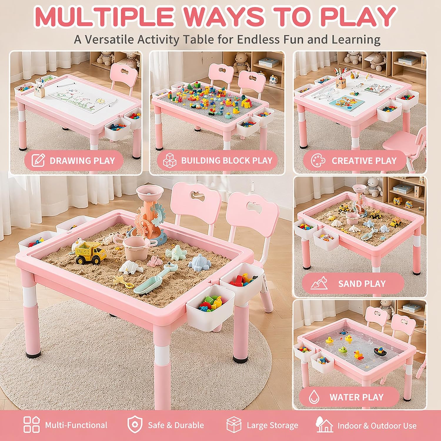 Mesa de Atividades para Crianç - Kids Outdoor Activity Table avaliação e preço